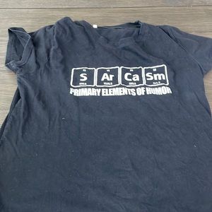 Black sarcasm shirt